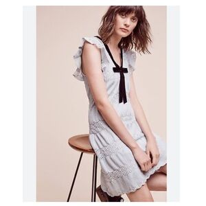 Eva Franco Anthropologie Cata Swing Tie Neck Dress